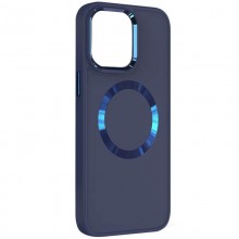 TPU чехол Bonbon Metal Style with MagSafe для Apple iPhone 15 (6.1") Синий - купить на Floy.com.ua