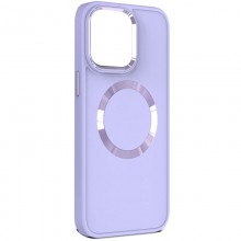 TPU чехол Bonbon Metal Style with MagSafe для Apple iPhone 15 (6.1") Сиреневый - купить на Floy.com.ua