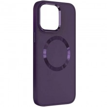 TPU чехол Bonbon Metal Style with MagSafe для Apple iPhone 15 (6.1") Фиолетовый - купить на Floy.com.ua