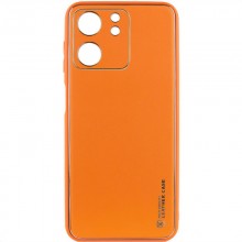 Кожаный чехол Xshield для Xiaomi Redmi 13C / Poco C65 Оранжевый - купить на Floy.com.ua