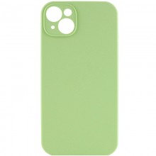 Чехол Silicone Case Full Camera Protective (AA) NO LOGO для Apple iPhone 15 (6.1") Мятный - купить на Floy.com.ua