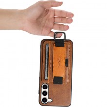 Кожаный чехол Wallet case and straps для Samsung Galaxy S24+