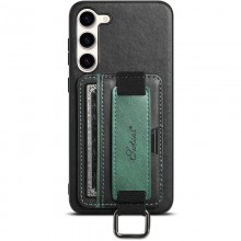 Кожаный чехол Wallet case and straps для Samsung Galaxy S24+ Черный - купить на Floy.com.ua