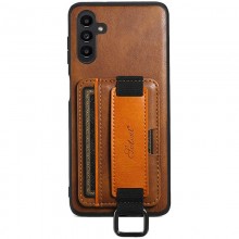 Кожаный чехол Wallet case and straps для Samsung Galaxy A14 4G/5G Коричневый - купить на Floy.com.ua