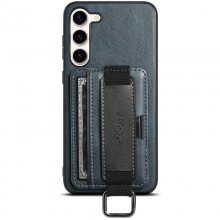 Кожаный чехол Wallet case and straps для Samsung Galaxy A34 5G Синий - купить на Floy.com.ua