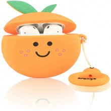 Силиконовый футляр Smile Fruits series для наушников AirPods 1/2 + кольцо
