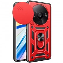 Ударопрочный чехол Camshield Serge Ring для Xiaomi Redmi A3 Красный - купить на Floy.com.ua