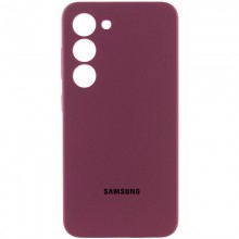 Чехол Silicone Cover Lakshmi Full Camera (AAA) with Logo для Samsung Galaxy A34 5G Бордовый - купить на Floy.com.ua