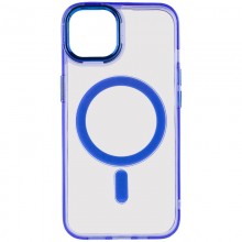 Чехол TPU Iris with MagSafe для Apple iPhone 15 (6.1") Синий - купить на Floy.com.ua