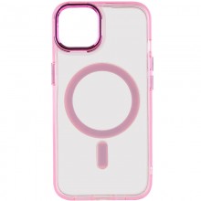 Чехол TPU Iris with MagSafe для Apple iPhone 15 (6.1") Розовый - купить на Floy.com.ua