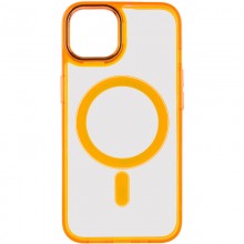 Чехол TPU Iris with MagSafe для Apple iPhone 15 (6.1") Оранжевый - купить на Floy.com.ua