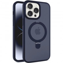 TPU+PC чехол Metal Buttons with MagSafe Colorful HQ Ring для Apple iPhone 15 Pro Max (6.7") Blue - купить на Floy.com.ua