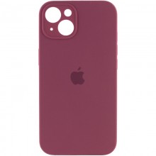 Чехол Silicone Case Full Camera Protective (AA) для Apple iPhone 15 Plus (6.7") Бордовый - купить на Floy.com.ua