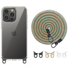 Чехол TPU Transparent with Straps для Apple iPhone 15 Pro Max (6.7")