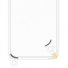 Чехол TPU Transparent with Straps для Apple iPhone 15 Pro Max (6.7")