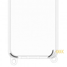 Чехол TPU Transparent with Straps для Apple iPhone 15 Pro Max (6.7")