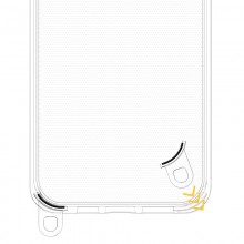 Чехол TPU Transparent with Straps для Apple iPhone 12 Pro / 12 (6.1")