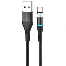 Дата кабель Borofone BU16 Skill magnetic USB to Type-C (1.2m) - купить на Floy.com.ua