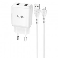 СЗУ HOCO N7 (2USB/2,1A) + USB - Lightning - купить на Floy.com.ua