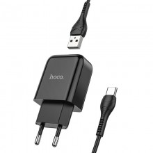 СЗУ HOCO N2 (1USB/2.1A) + USB - Type-C - купить на Floy.com.ua