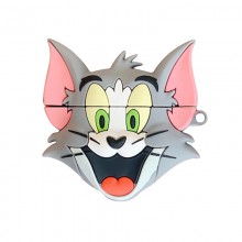 Силиконовый футляр Tom & Jerry series для наушников AirPods 1/2 + карабин - купить на Floy.com.ua