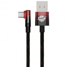 Уценка Дата кабель Baseus MVP 2 Elbow-shaped USB to Type-C 100W (1m) (CAVP000420) - купить на Floy.com.ua