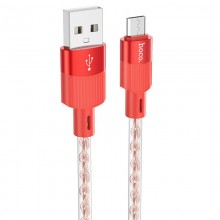 Дата кабель Hoco X99 Crystal Junction USB to MicroUSB (1.2m) - купить на Floy.com.ua