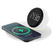 БЗУ WIWU Wi-W017 15W Wireless Charger+Digital Alarm+Bluetooth Speaker - купить на Floy.com.ua