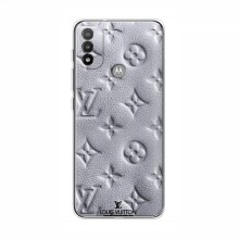 Текстурный Чехол Louis Vuitton для Мото Е20 Белый - купить на Floy.com.ua