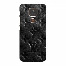 Текстурный Чехол Louis Vuitton для Мото Е7 Плюс Черный - купить на Floy.com.ua