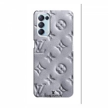 Текстурный Чехол Louis Vuitton для Оппо Рено 5 (4G) Белый - купить на Floy.com.ua