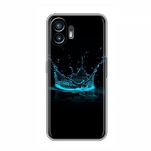 Защитные чехлы для Nothing Nothing Phone 2 (AlphaPrint) с печатью (ХИТ продаж) Корона из капли - купить на Floy.com.ua