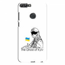 Защитные чехлы (Призрак Киева) для Huawei P Smart (AlphaPrint) Летчик Киева - купить на Floy.com.ua