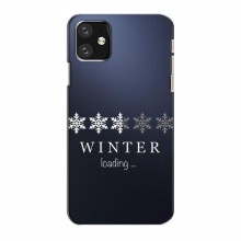 Зимние Чехлы для Apple 12 mini - прозрачный фон - купить на Floy.com.ua
