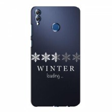Зимние Чехлы для Huawei Honor 8X Max - прозрачный фон - купить на Floy.com.ua