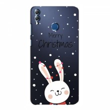 Зимние Чехлы для Huawei Honor 8X Max - прозрачный фон Рождественский заяц - купить на Floy.com.ua