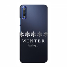 Зимние Чехлы для Huawei Honor 9X - прозрачный фон