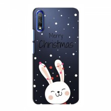 Зимние Чехлы для Huawei Honor 9X - прозрачный фон Рождественский заяц - купить на Floy.com.ua