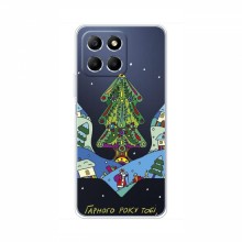 Зимние Чехлы для Huawei Honor X6a - прозрачный фон Рождественский герб - купить на Floy.com.ua