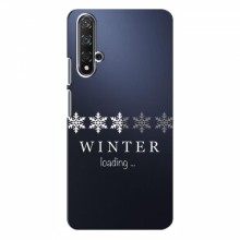 Зимние Чехлы для Huawei Nova 5T - прозрачный фон - купить на Floy.com.ua