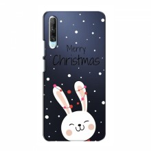 Зимние Чехлы для Huawei P Smart Pro - прозрачный фон Рождественский заяц - купить на Floy.com.ua