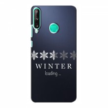 Зимние Чехлы для Huawei P40 Lite e - прозрачный фон - купить на Floy.com.ua