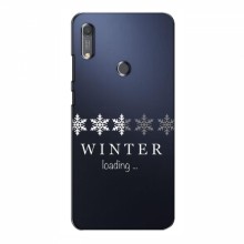 Зимние Чехлы для Huawei Y6s - прозрачный фон