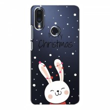 Зимние Чехлы для Meizu Note 9 - прозрачный фон Рождественский заяц - купить на Floy.com.ua