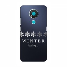 Зимние Чехлы для Nokia 3.4 - прозрачный фон - купить на Floy.com.ua