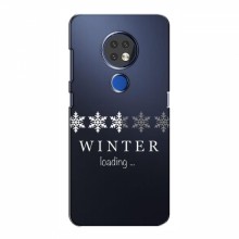 Зимние Чехлы для Nokia 6.2 (2019) - прозрачный фон - купить на Floy.com.ua