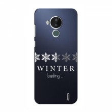 Зимние Чехлы для Nokia C30 - прозрачный фон - купить на Floy.com.ua