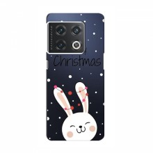 Зимние Чехлы для OnePlus 10 Pro - прозрачный фон Рождественский заяц - купить на Floy.com.ua