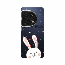 Зимние Чехлы для OnePlus 12 - прозрачный фон Рождественский заяц - купить на Floy.com.ua