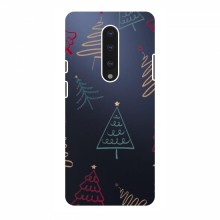 Зимние Чехлы для OnePlus 7 - прозрачный фон Рождественские елки - купить на Floy.com.ua